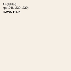#F6EFE6 - Dawn Pink Color Image